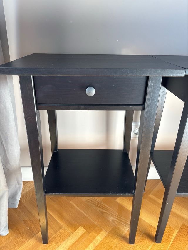 Set di 2 comodini Ikea Hemnes neri