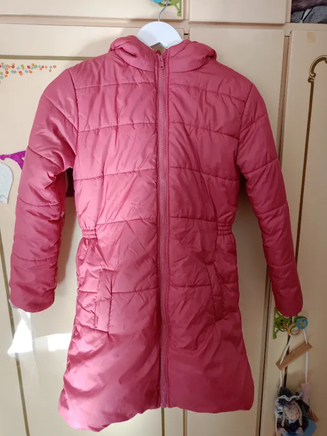 Abrigo niña rosa