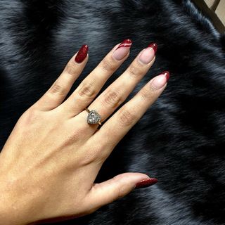 Anillo Corazón Oro y Diamantes