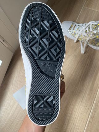 Converse Mujer 36.5 Lentejuelas Dorado/Plata