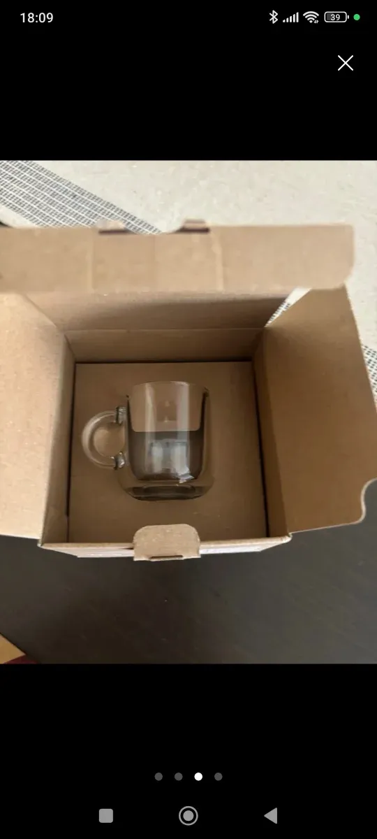 Taza de cristal Nespresso