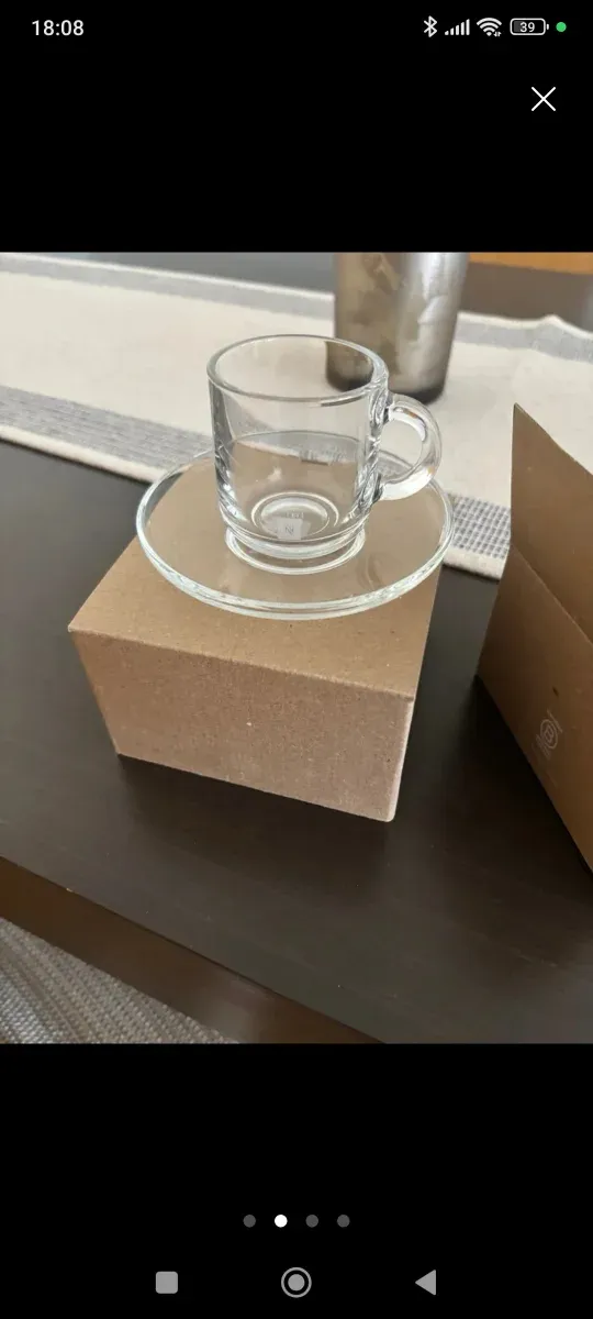 Taza de cristal Nespresso