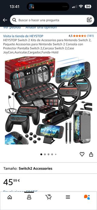 Accessori HEYSTOP per Nintendo Switch