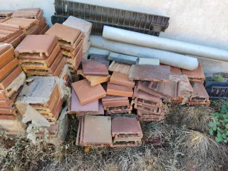 Albardilla cubremuro de terracota