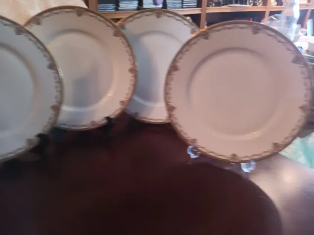 Platos de porcelana Limoges dorado