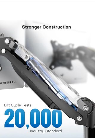 Soporte Doble Monitor Negro