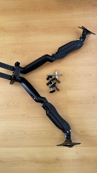 Soporte Doble Monitor Negro