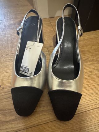 Zapatos H&M Talla 38 Plataforma Negra