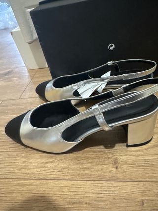 Zapatos H&M Talla 38 Plataforma Negra