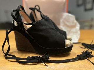 Alpargatas Castañer ante negro t. 41