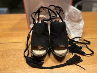 Alpargatas Castañer ante negro t. 41