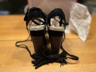 Alpargatas Castañer ante negro t. 41