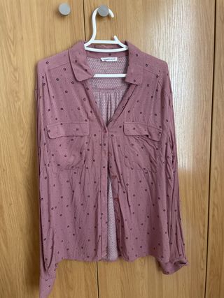 Camisa Cache Cache Rosa Estampada