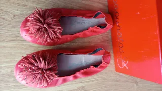 Bailarinas Papanatas Eli piel Rojas T32