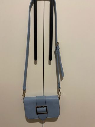 Borsa a tracolla blu usata come nuova