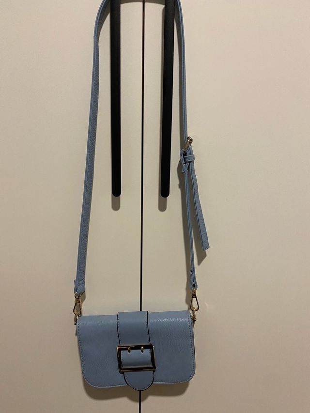 Borsa a tracolla blu usata come nuova