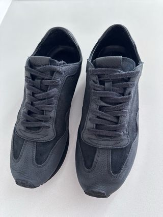 Zapatillas de piel negras Talla 42