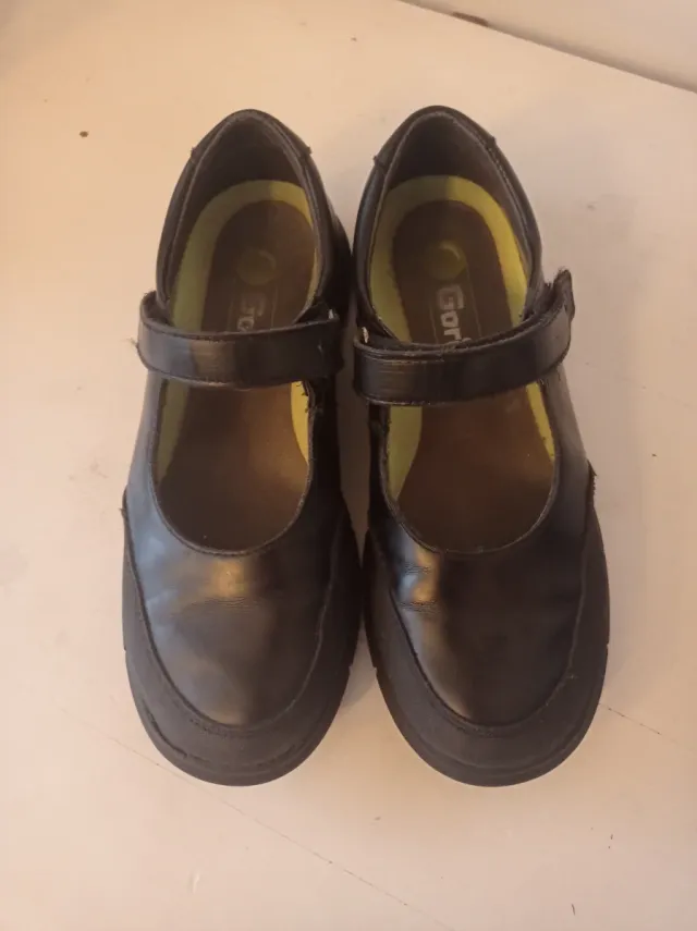 Zapatos Escolares Niña Gorila Negro Talla 36