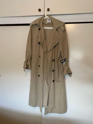 Gabardina Zara Beige Talla XS