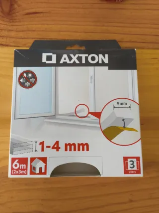 Burlete Axton 6m Blanco 1-4mm