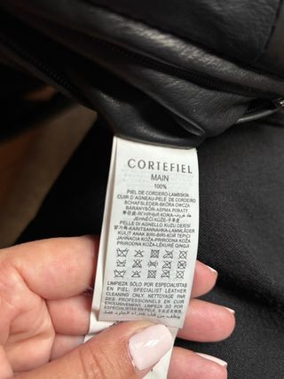 Cazadora Piel Negra Hombre XXL