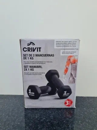 Mancuernas Crivit 1kg (Set 2)