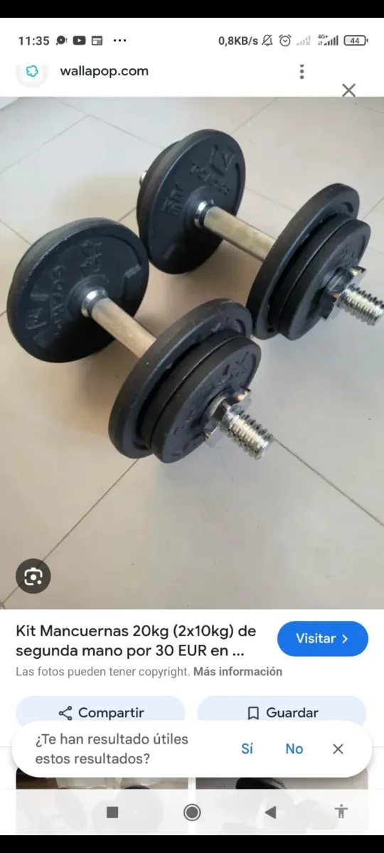 Kit Mancuernas 20kg (2x10kg)