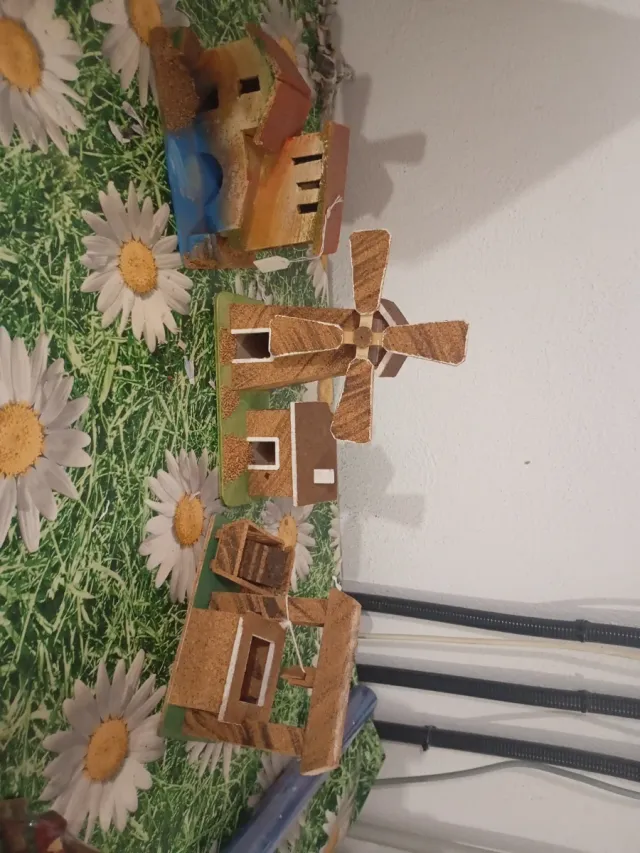 Lote 3 Piezas Belén Casa Corcho