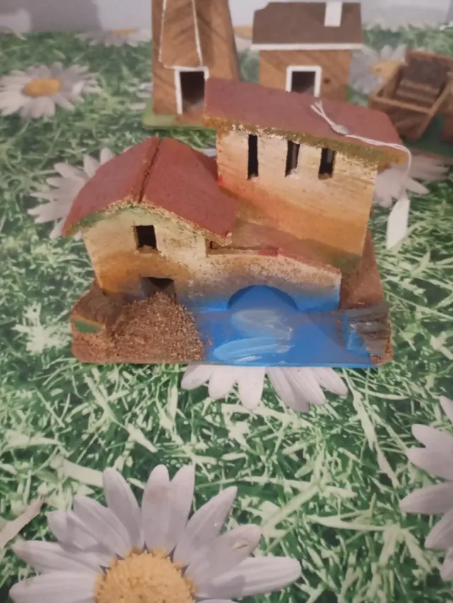 Lote 3 Piezas Belén Casa Corcho