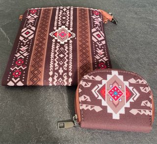 Bolso étnico con monedero a juego