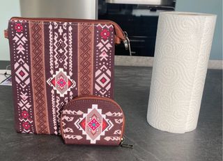 Bolso étnico con monedero a juego