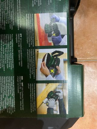 Lijadora Excéntrica Recargable Parkside