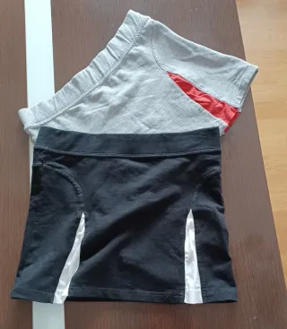2 Faldas Deportivas Negras y Rojas