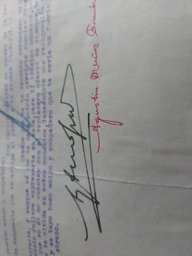 Firma General División Azul Muñoz Grandes