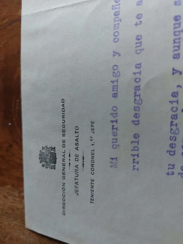 Firma General División Azul Muñoz Grandes