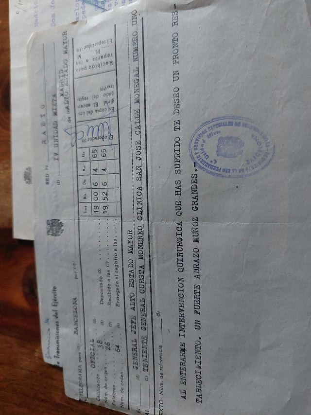 Firma General División Azul Muñoz Grandes