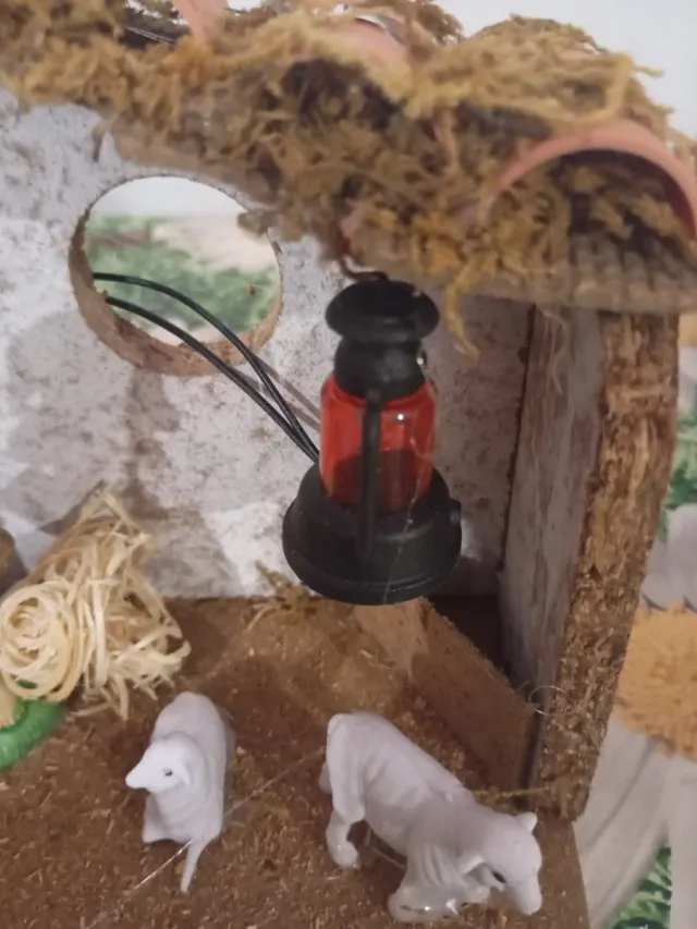 Pastor con luz para belén