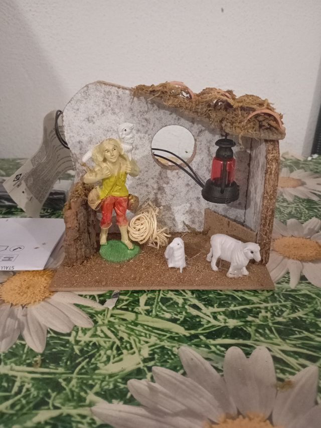 Pastor con luz para belén