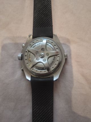 Reloj Breitling Cronógrafo Negro y Plateado