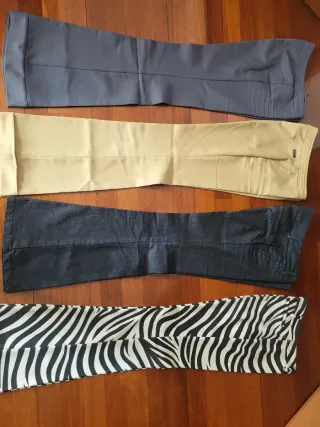 Lote 4 Pantalones Acampanados