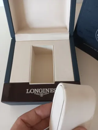 Caja Reloj Longines Azul + Libro Instrucciones