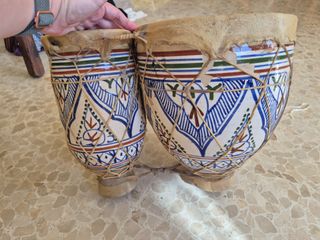 Timbales cerámica y piel