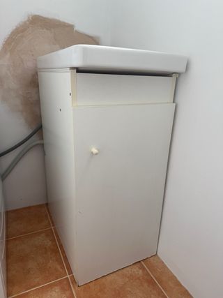 Pila de Lavar Roca Blanca