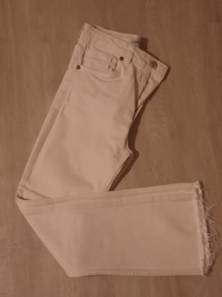 Calças de ganga bege "Zara"