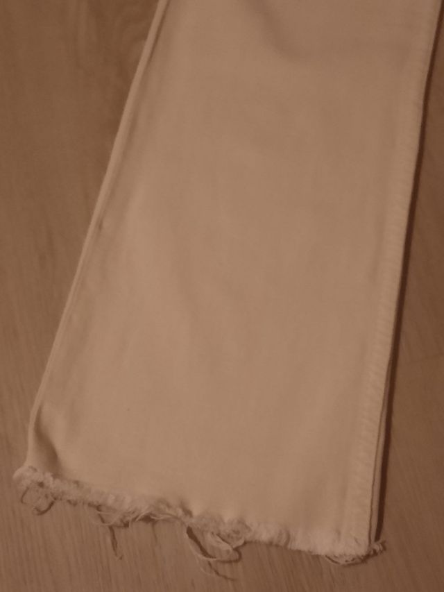 Calças de ganga bege "Zara"