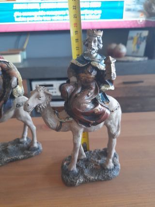 3 Reyes Magos con camello para Belén