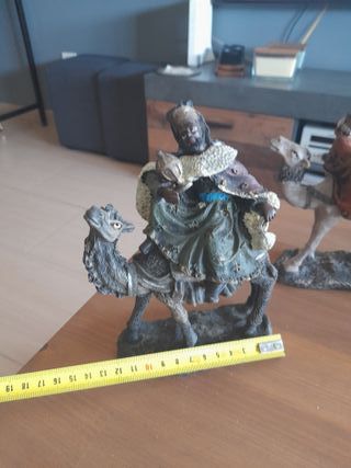 3 Reyes Magos con camello para Belén