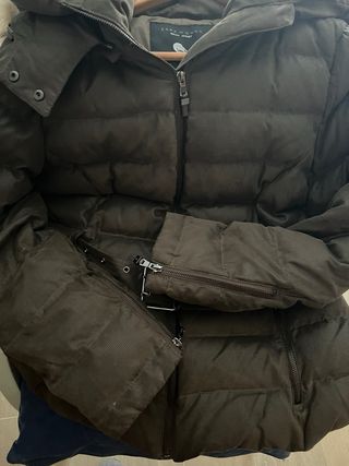 Chaquetón de la plumas de Zara