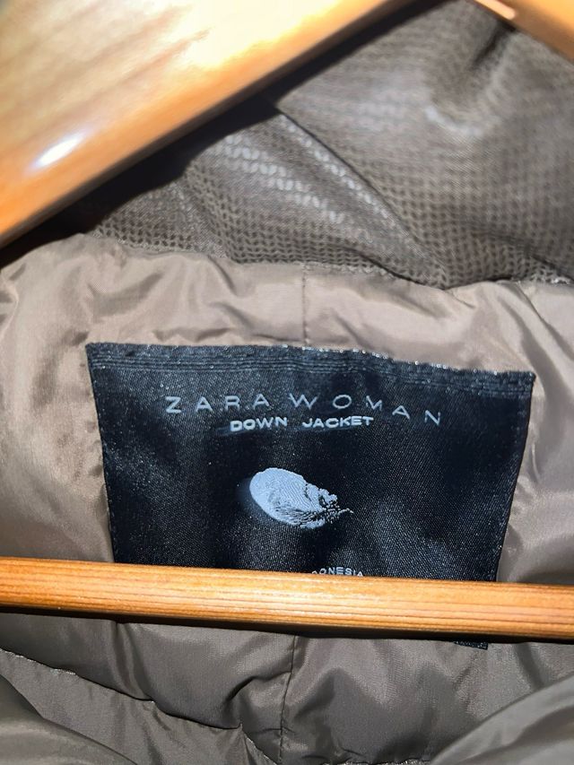 Chaquetón de la plumas de Zara