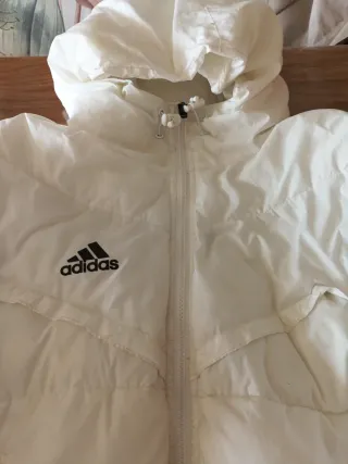 Abrigo Adidas Blanco Talla S